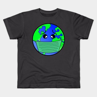 Earth cartoon character Kids T-Shirt